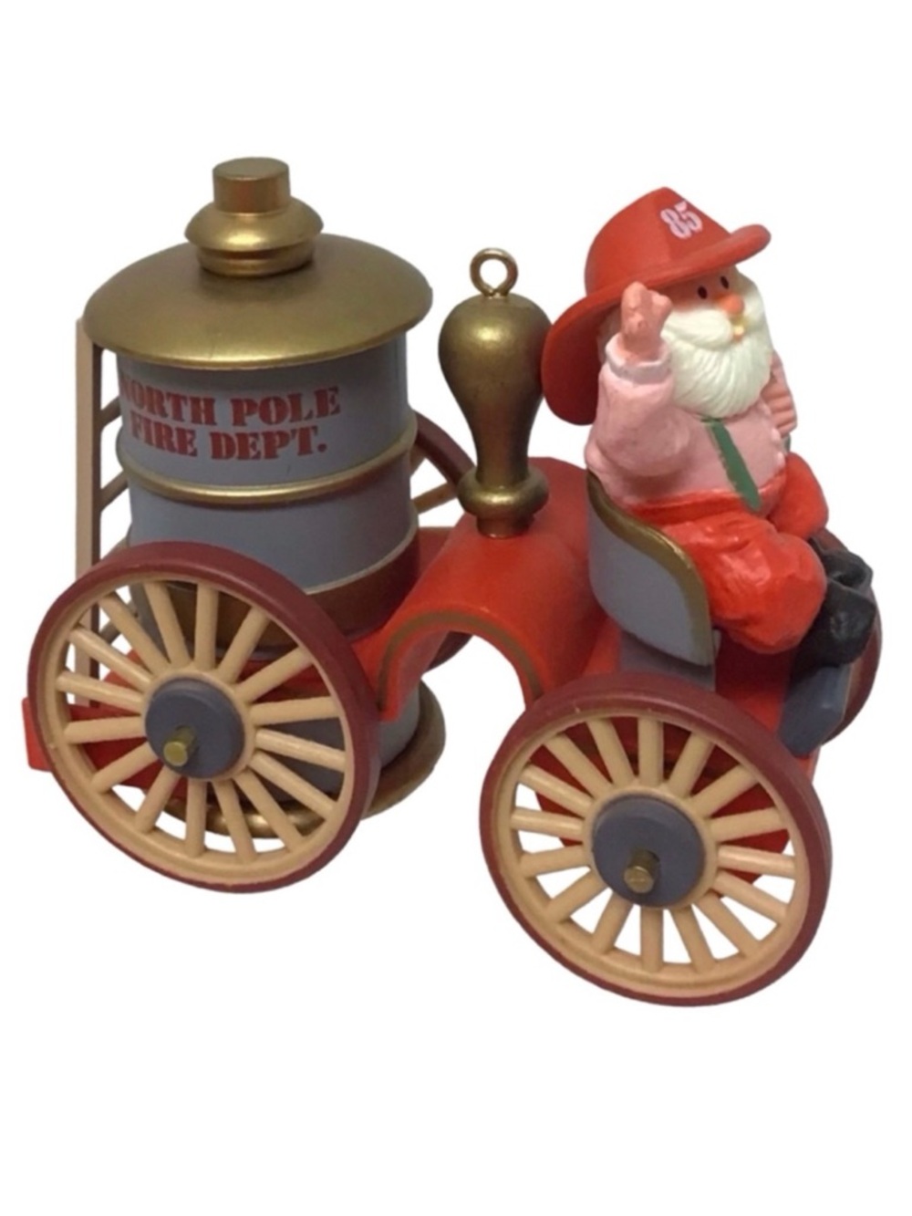 Hallmark 1985 “North Pole Fire Dept.” Christmas Ornament
